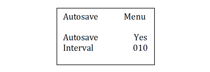 setup autosave