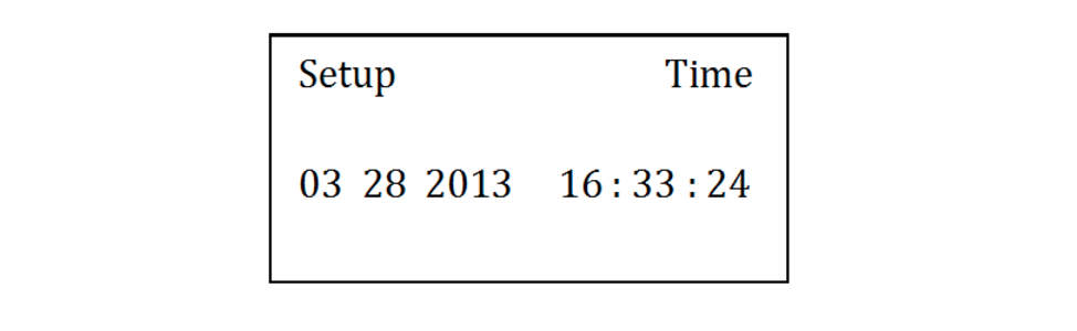 setup time and date